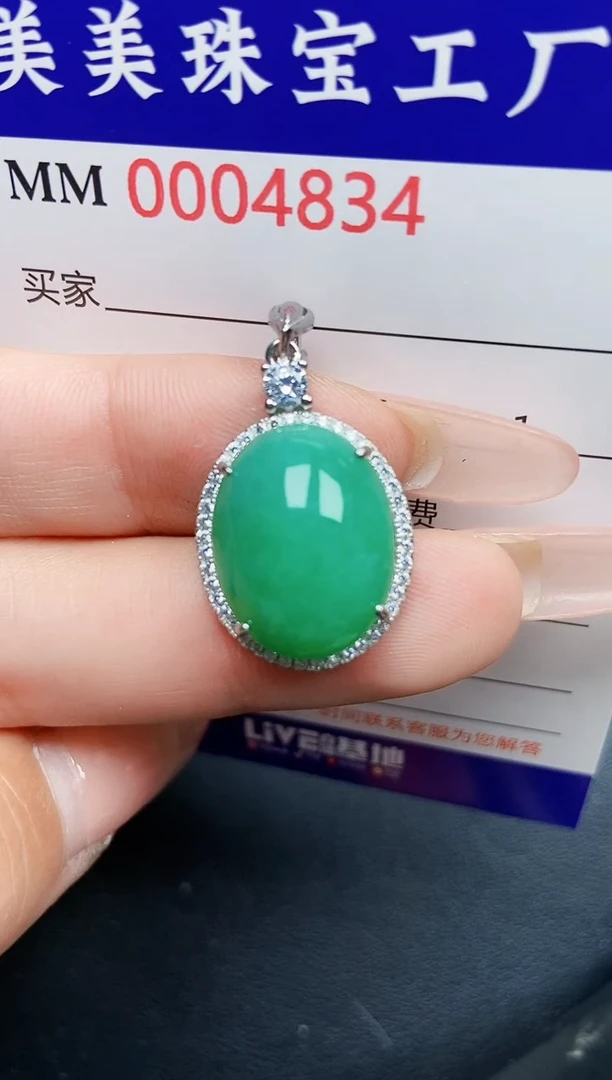 【闪购商品】翡翠颈饰银S925镶嵌4834
