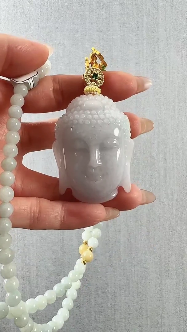 颈饰未镶嵌翡翠佛头