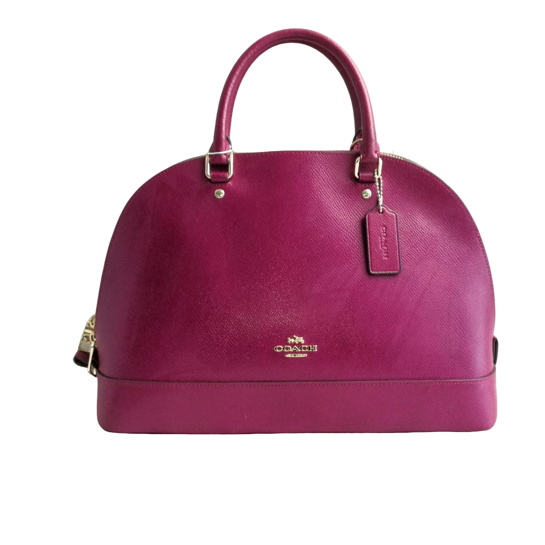 95新 COACH/蔻驰 coach 紫色贝壳包 031034