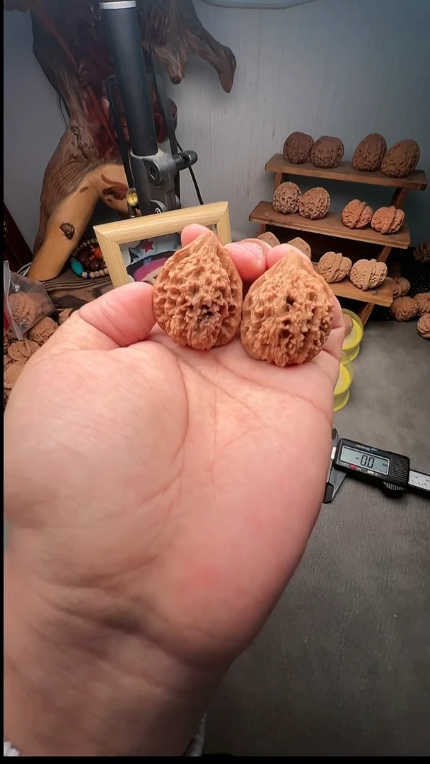 吊坠文玩核桃塔尖野麻37