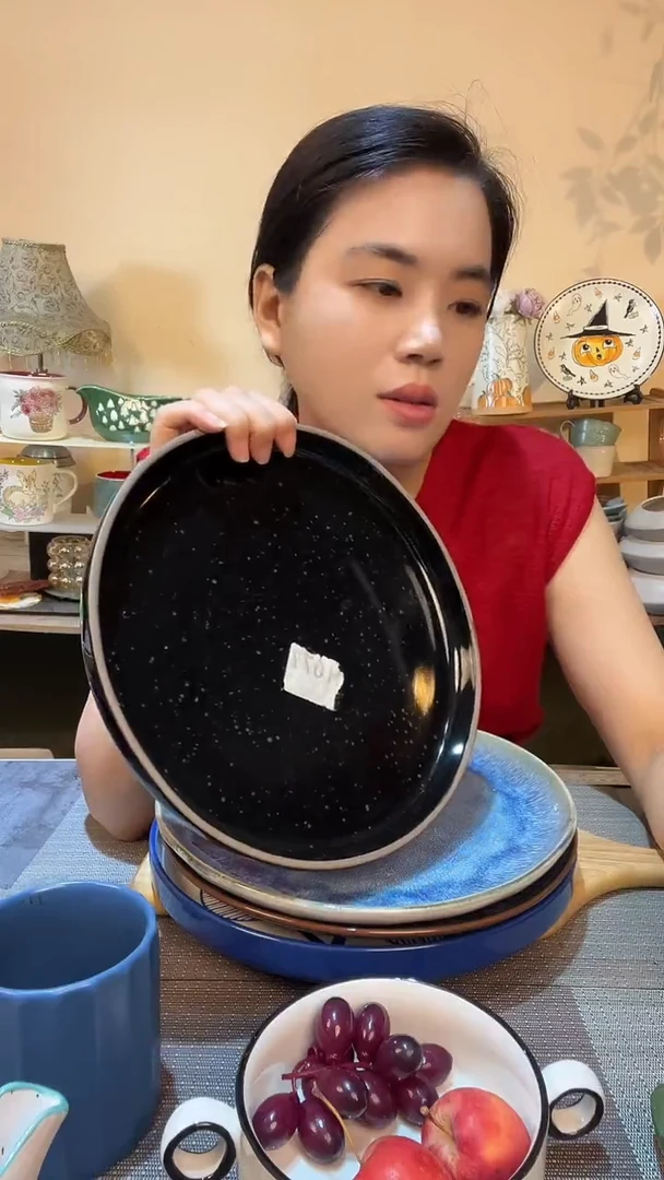 瓷片10.5英寸盘 微瑕介意勿拍