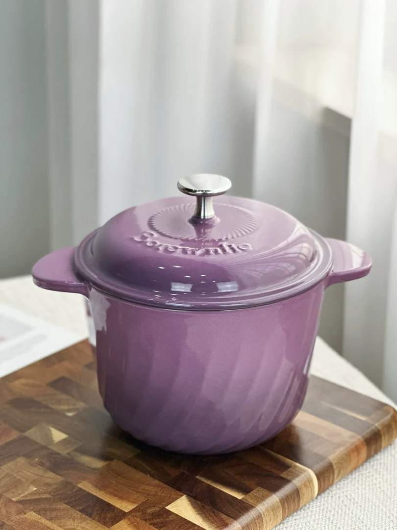 Z37博朗菲珐琅锅无花果色（紫色）锅