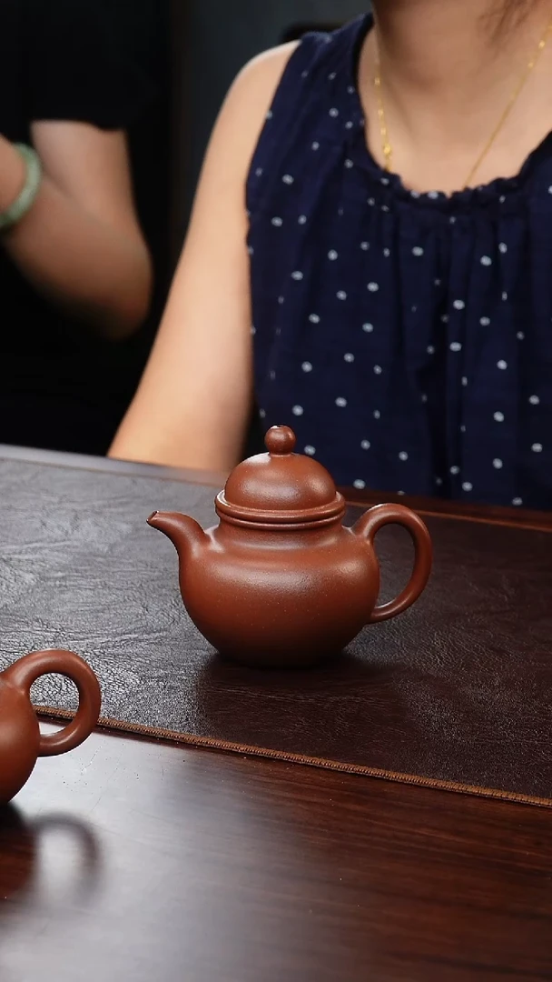 茶壶紫砂底槽清掇球170cc