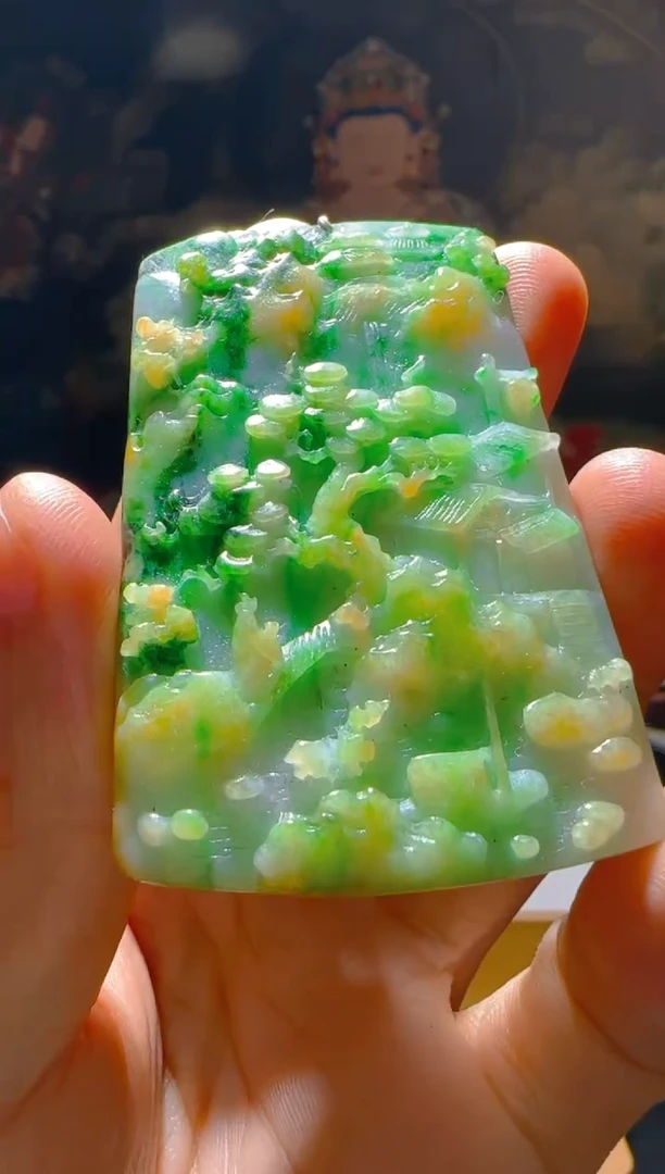 【闪购商品】定制翡翠未镶嵌L-@@QJSXJ224065