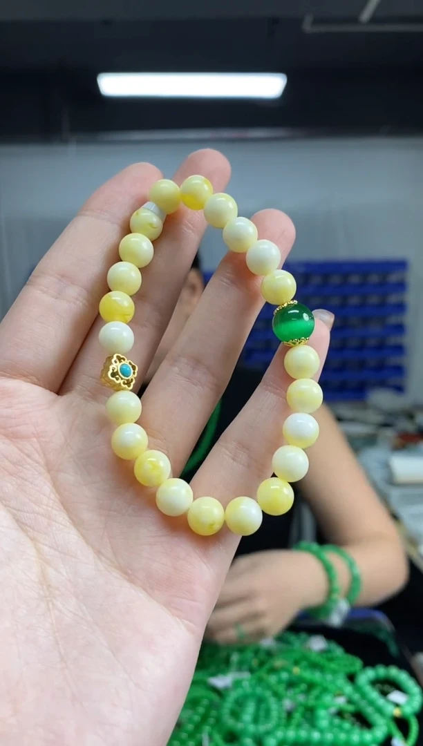 手链蜜蜡未镶嵌闪购链接   多样性发其一颜色微差