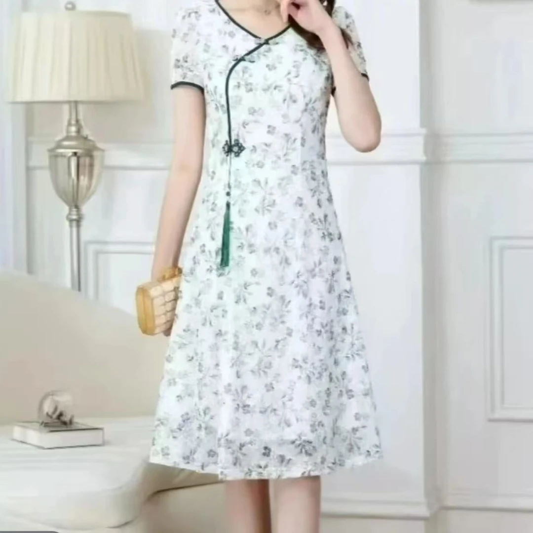 C57-C休闲极舒适大气简约高端遮屁时尚气质百搭显瘦连衣裙