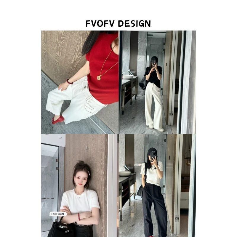 FVOFV【彩虹T】多色搭配圆领短袖J0030