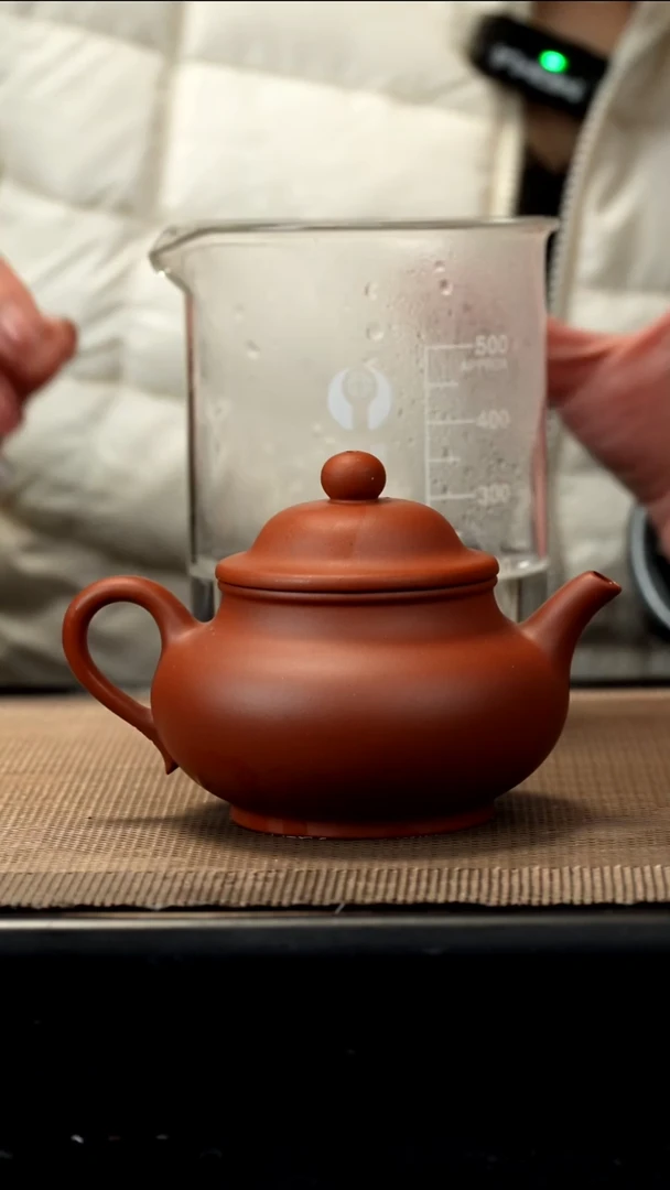 紫砂茶盏红泥潘壶170CC