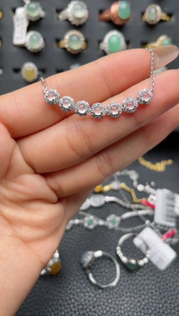 【闪购商品】翡翠戒指银S925镶嵌1111111111  38