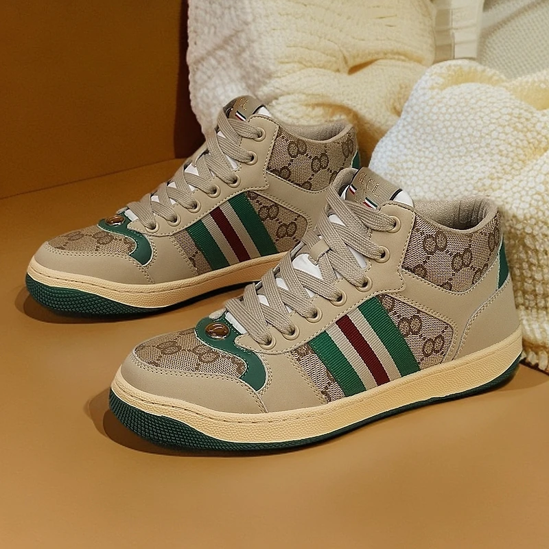 【经典高帮脏鞋】轻奢经典四季百搭男女同款纯手工真皮牛皮休闲板鞋