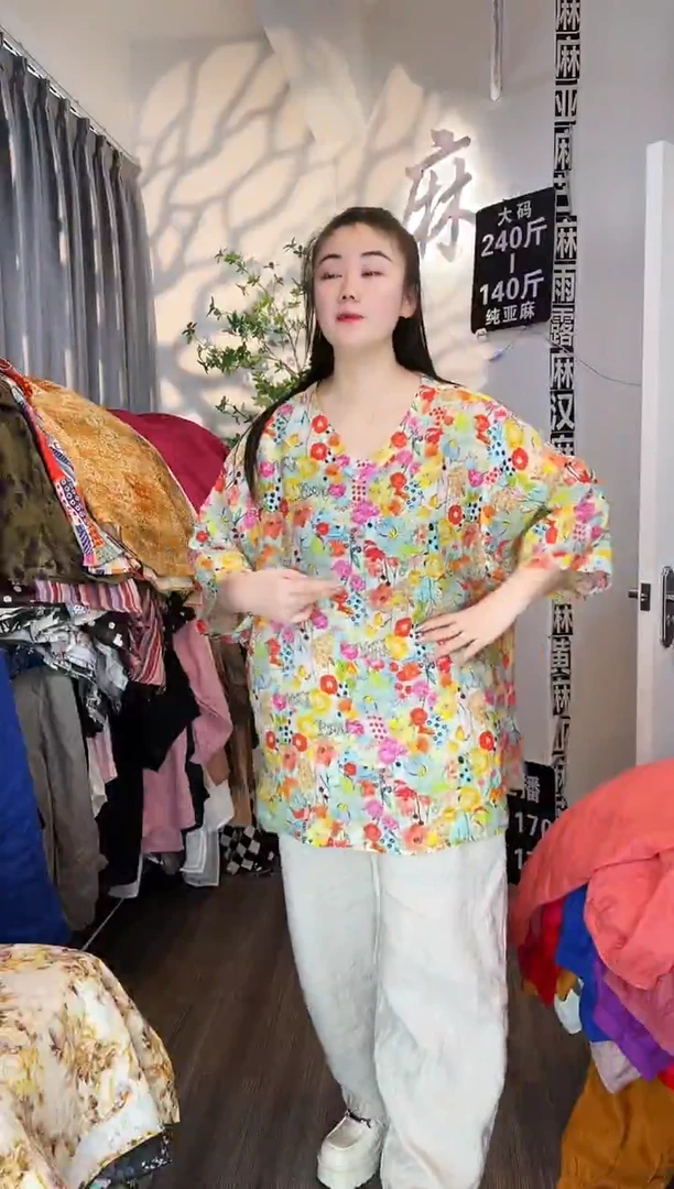 亚麻汉麻苎麻大码女装。