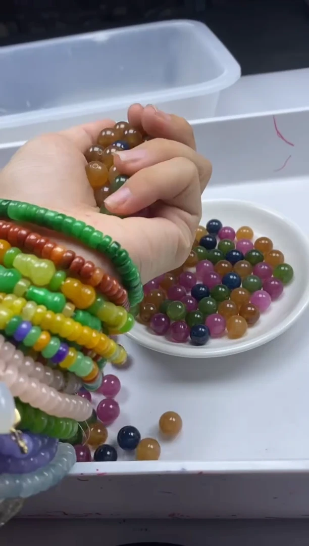 未镶嵌颈饰碧玺w24碧玺10mm*15颗