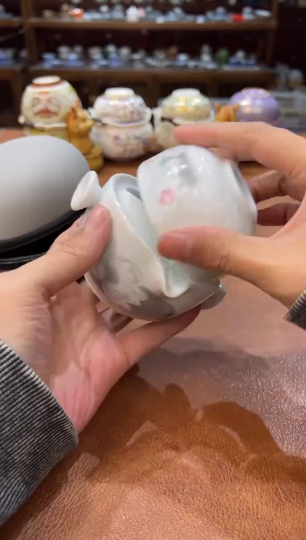 真的很便宜会开片的旅行茶具