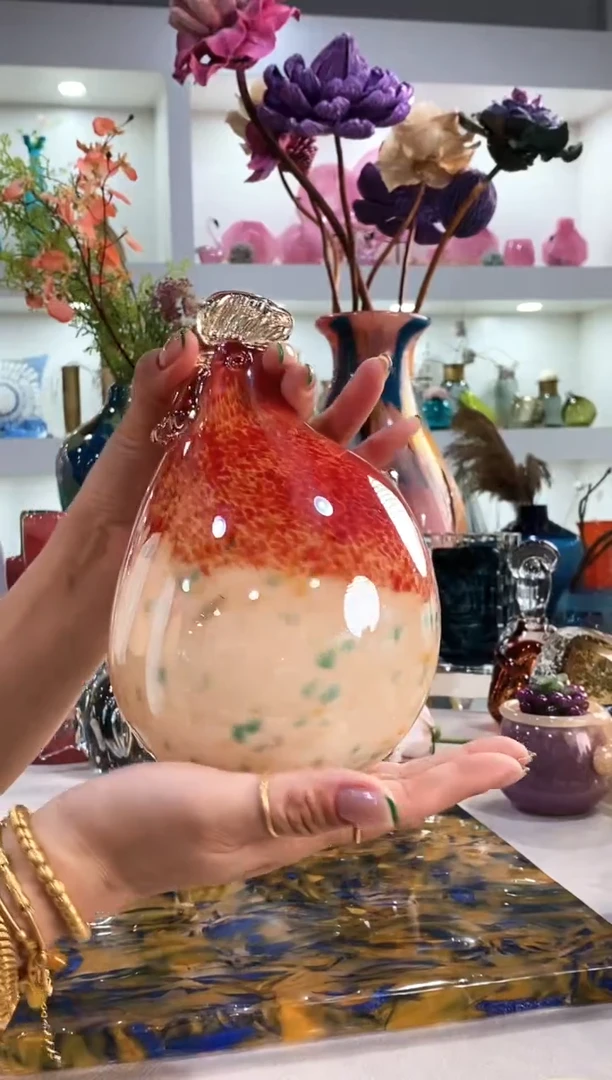 慕忆家手作琉璃花瓶