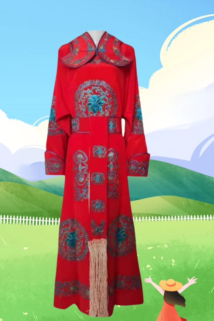 花剑武将古武生【武生衣服戏曲衣团服装设计高挑戏服长款越剧衣大