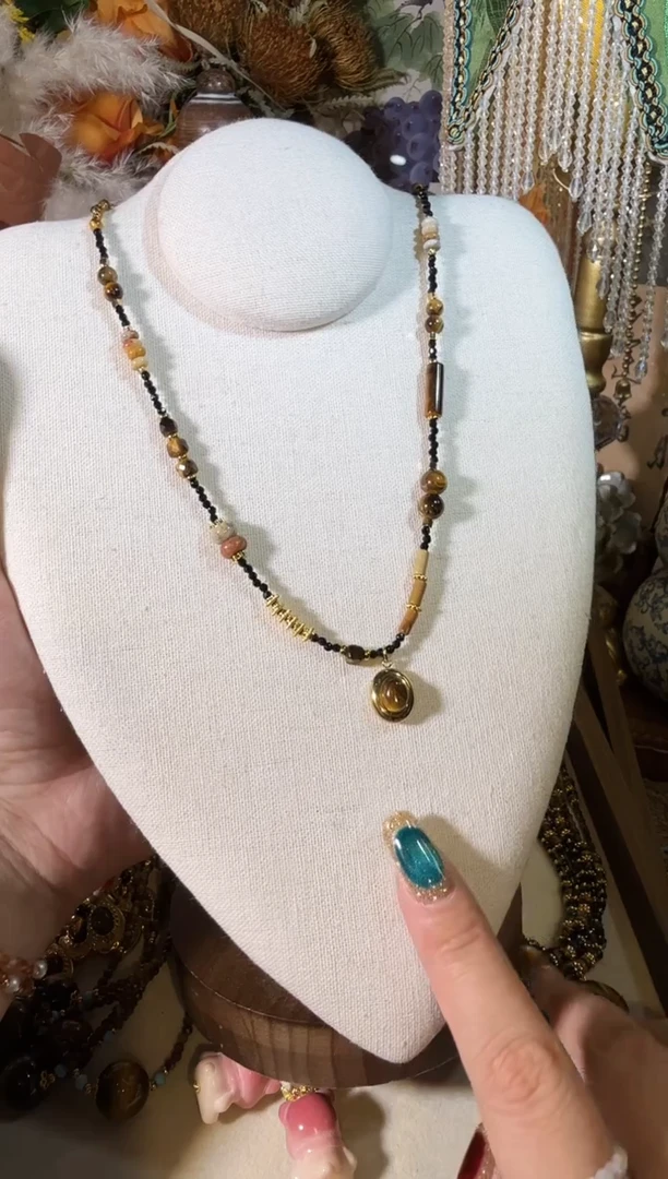 项链钛钢尖晶石500