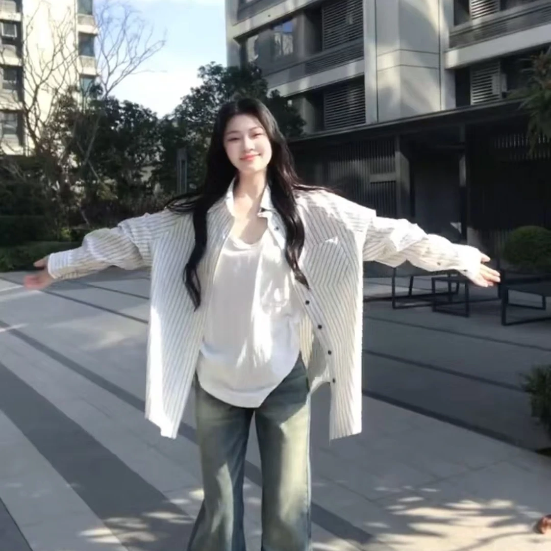 今年流行爆款衬衫外套女2025春夏新款长袖内搭衬衣法式上衣开衫