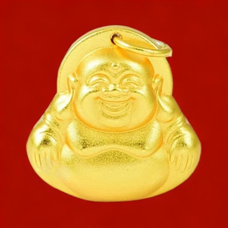 吊坠 吊坠 F0543黄色胖佛公吊坠多样性发货RD0013
