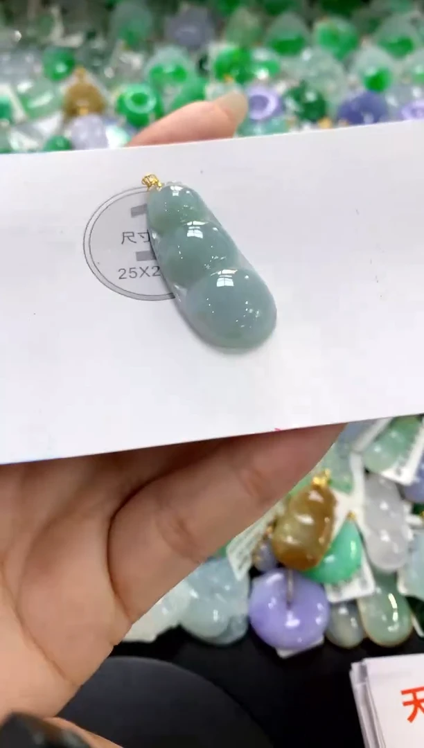【闪购商品】翡翠18K金镶嵌颈饰1111111111111111