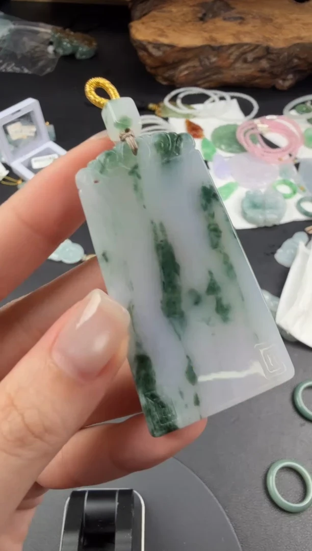 吊坠(不含链)未镶嵌翡翠翡翠饰品-192