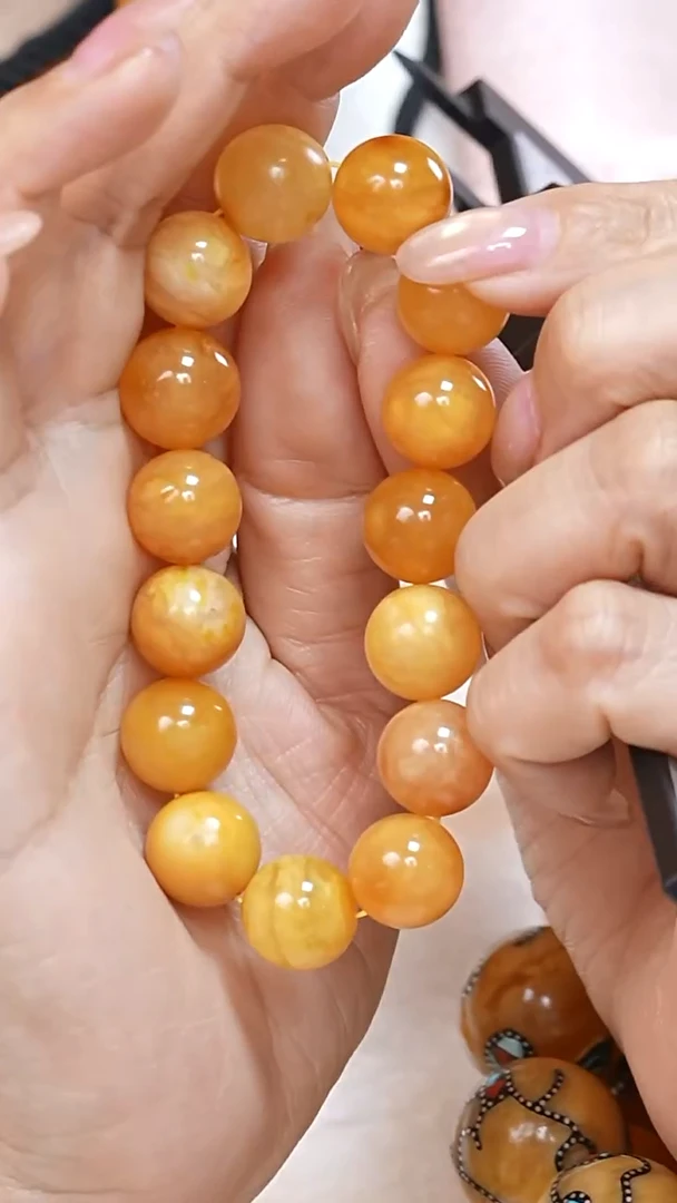 蜜蜡颈饰未镶嵌6619天然蜜蜡珠宝奇石云端妖孽全部保真