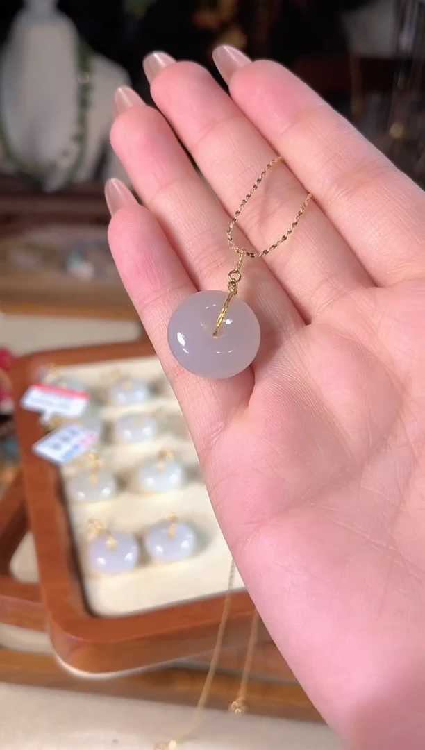 和田玉银S925镶嵌吊坠(不含链)多样性发货其一