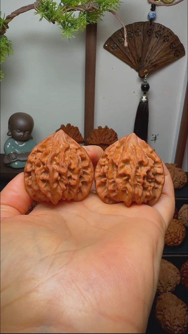 把件文玩核桃龙门涧货头 边42