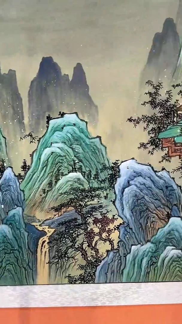 国画Q 张巨富 雪景山水 横幅