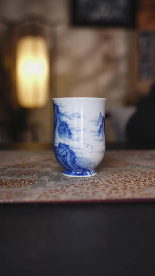 九本造物四代巫峡秋涛闻香杯