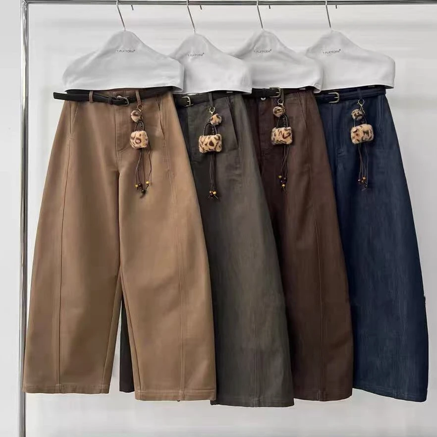 【螺蛳粉】孤品 秋冬加绒加厚显瘦牛仔裤女