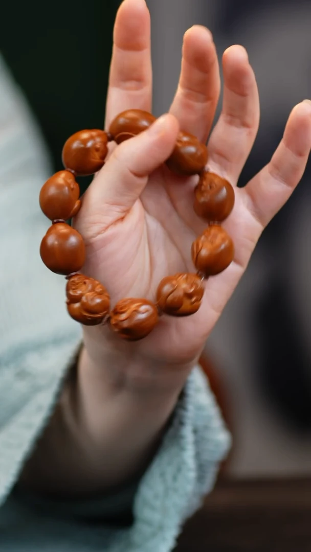 吊坠橄榄核野***?宋水官铁核2.1包衣弥勒