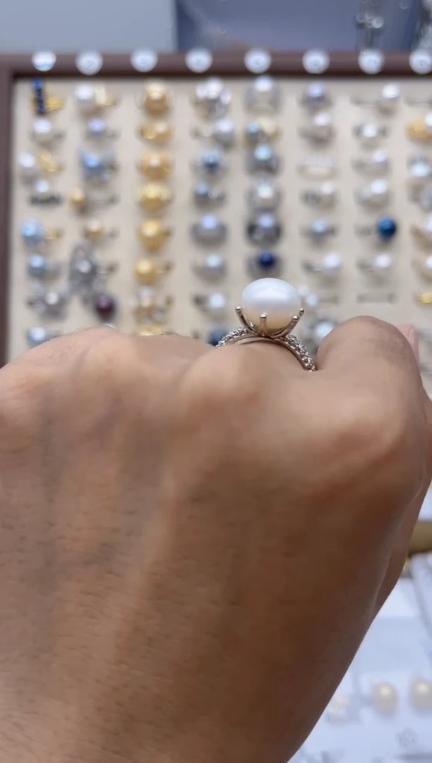【闪购商品】淡水珍珠戒指合金119