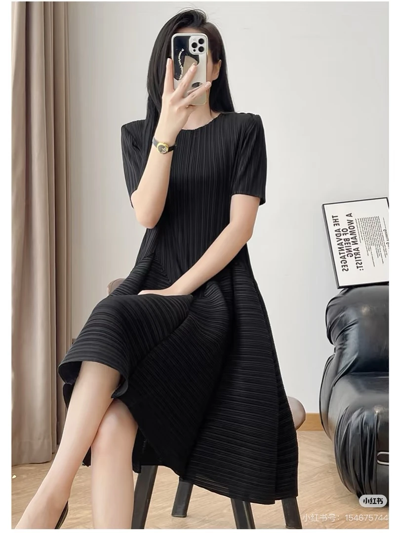 【A1301-A1400】HTG高端时尚修身气质复古连衣裙