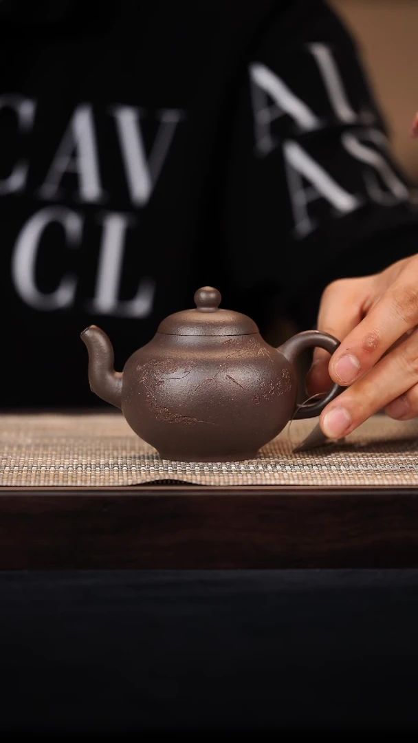 茶杯紫砂【央广非遗】前墅龙窑凝香紫泥