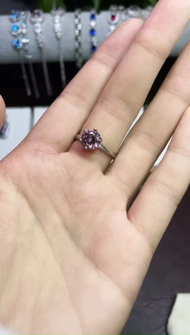 合金合成钻石粉宝戒指