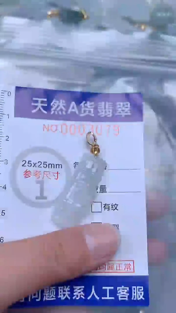 翡翠未镶嵌吊坠(不含链)1