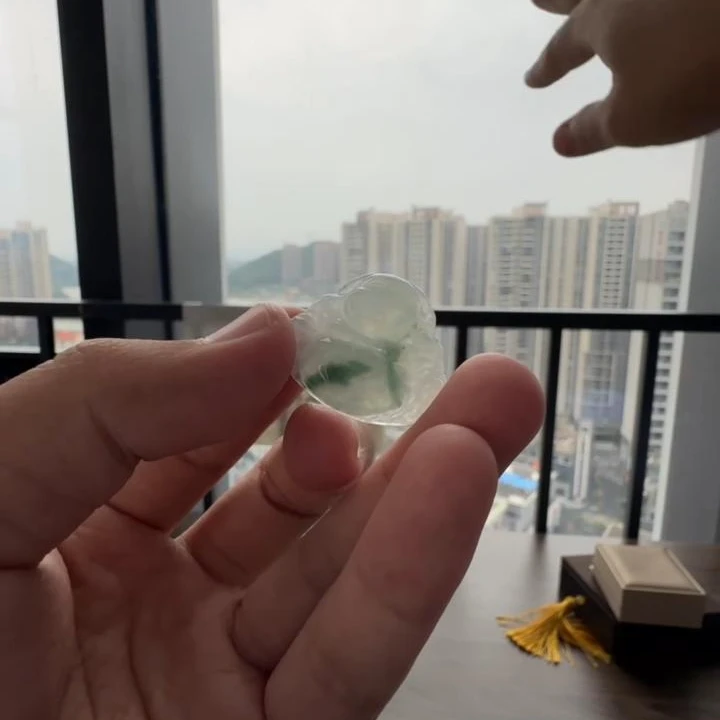 【杰缘珠宝】天然A货翡翠冰底飘花佛公吊坠 多样性发一件