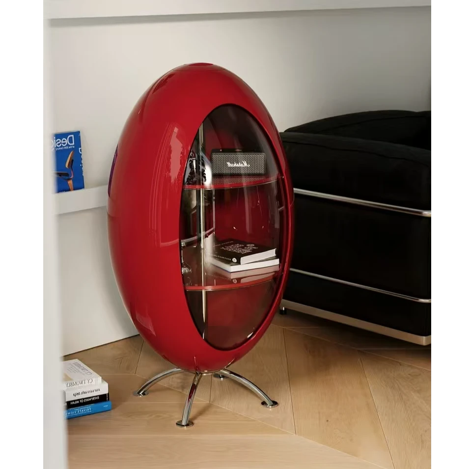 火箭收纳柜 直径40×84cm现代简约轻奢客厅高颜值床头柜电竞零食柜