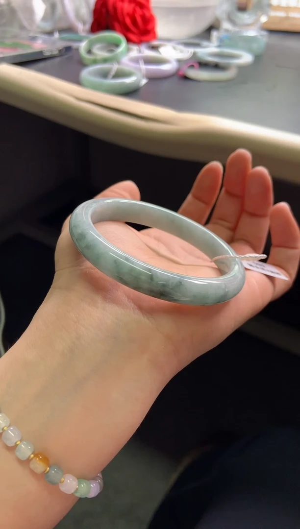 未镶嵌手镯定制翡翠56-57「定制不退不换」