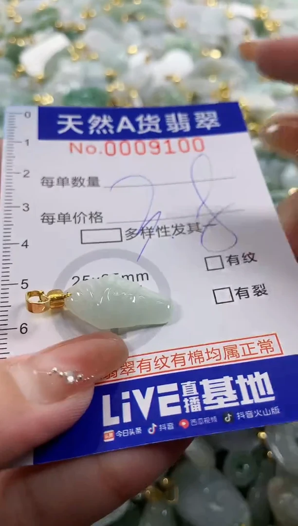 颈饰未镶嵌翡翠天然A货翡翠