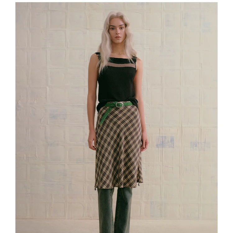 Marchen 文学院格纹半裙 Haydee Skirt