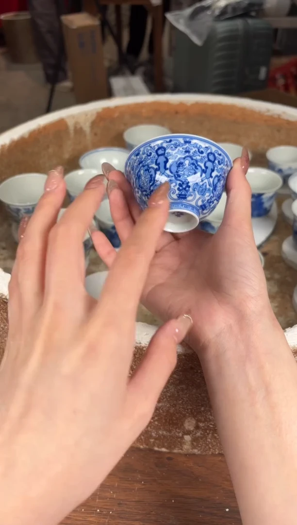 杯看山柴窑青花看山柴窑青花