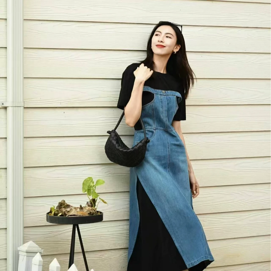 【商场同款】HPLY荷比俪夏新款女率性牛仔风连衣裙HYE24750246