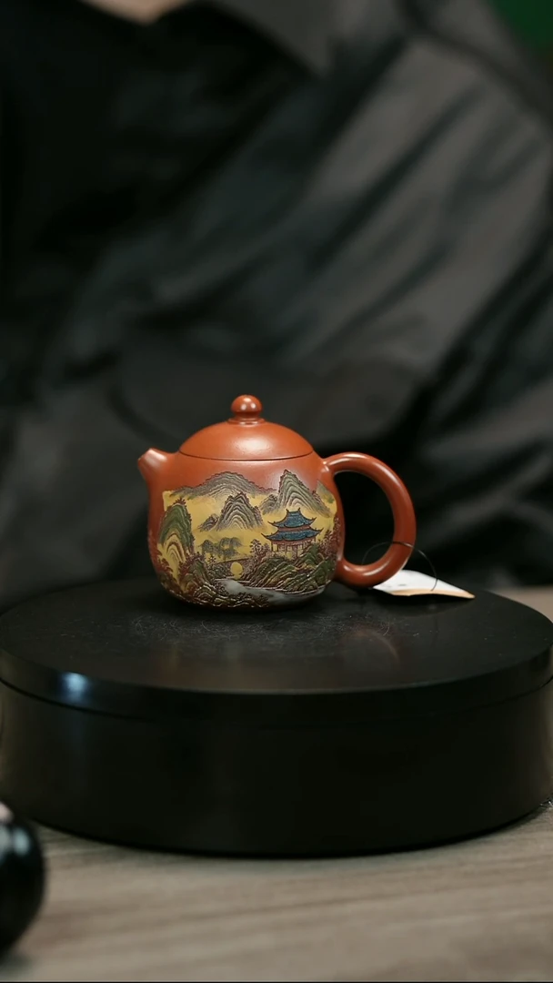 茶壶紫砂六****0H2205赵翠红彩绘龙蛋