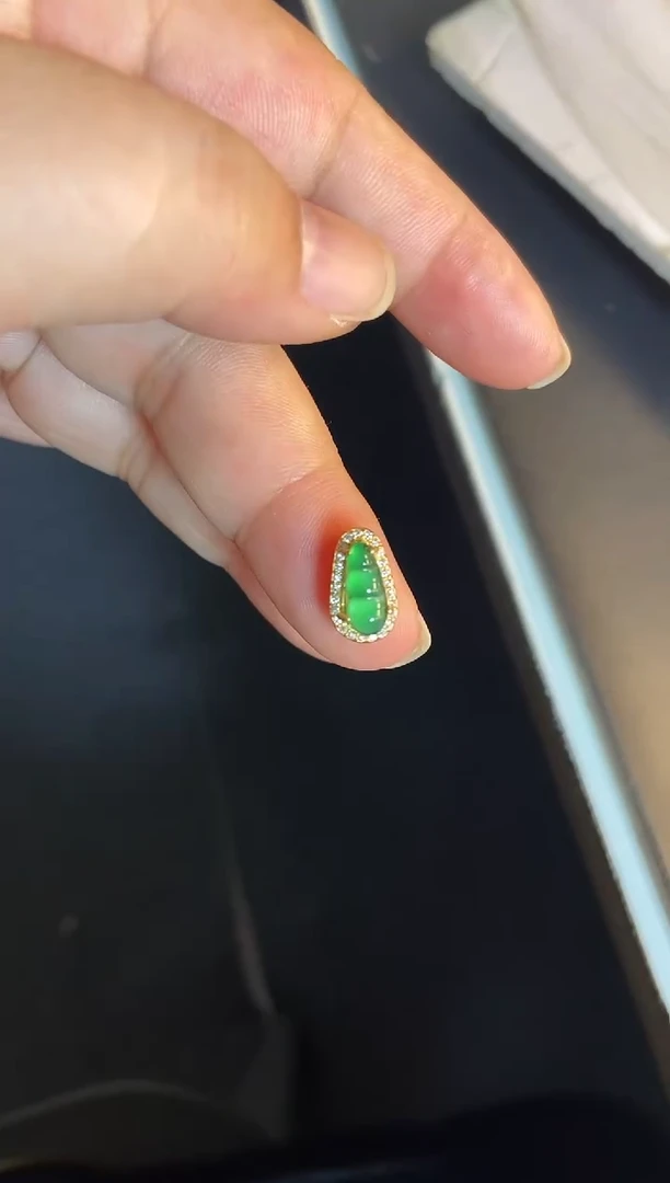 吊坠(不含链)银S925镶嵌翡翠1