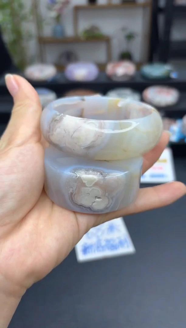 【闪购商品】石英质玉手镯未镶嵌A1308(62圈赠送镯心)