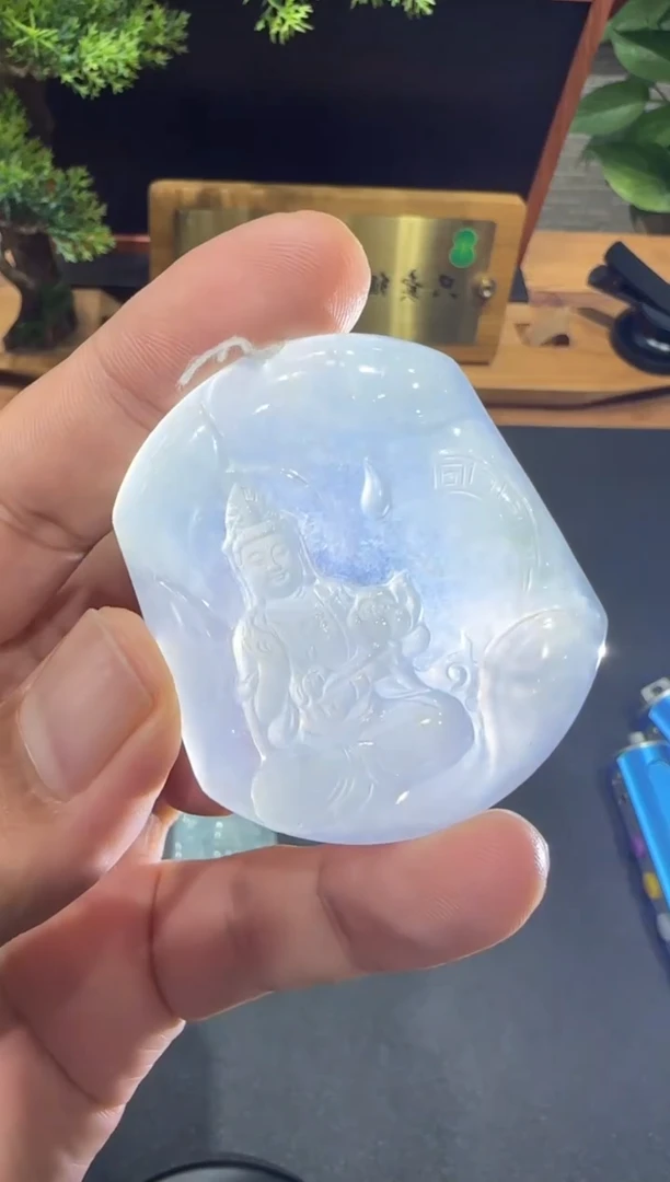 未镶嵌挂件翡翠康**安A货翡翠多样性孤品