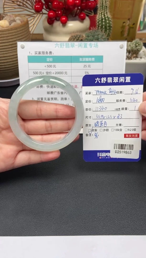未镶嵌手镯翡翠萌*仙D2519863