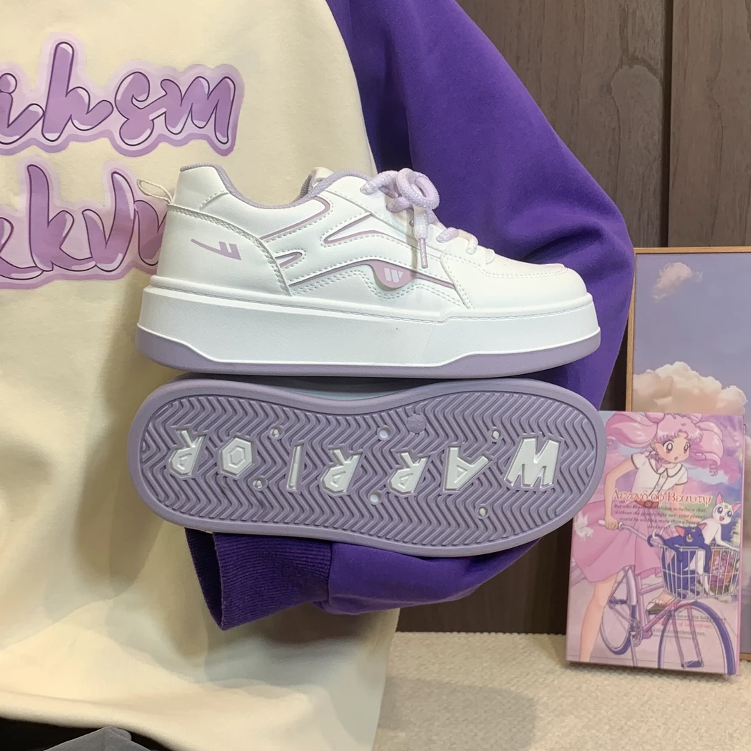 回力小白鞋女2025早秋新款时尚百搭潮流鞋子女休闲厚底增高板鞋女