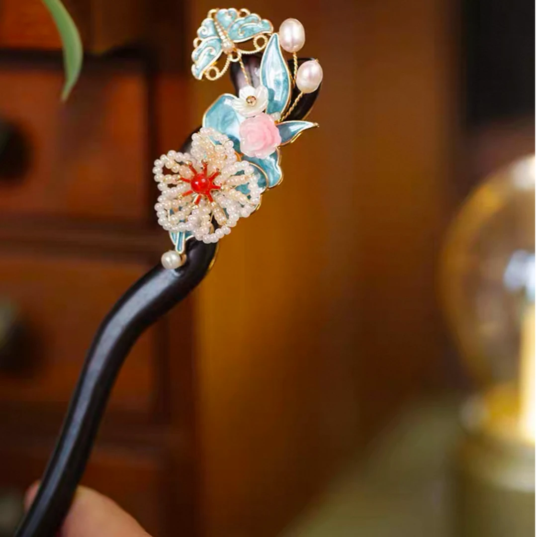 原创设计复古女发簪步摇手工发簪子日常古装簪发简约古典发饰